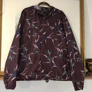 Sunrise Kingdom‎ Floral Windbreaker Jacket Hooded